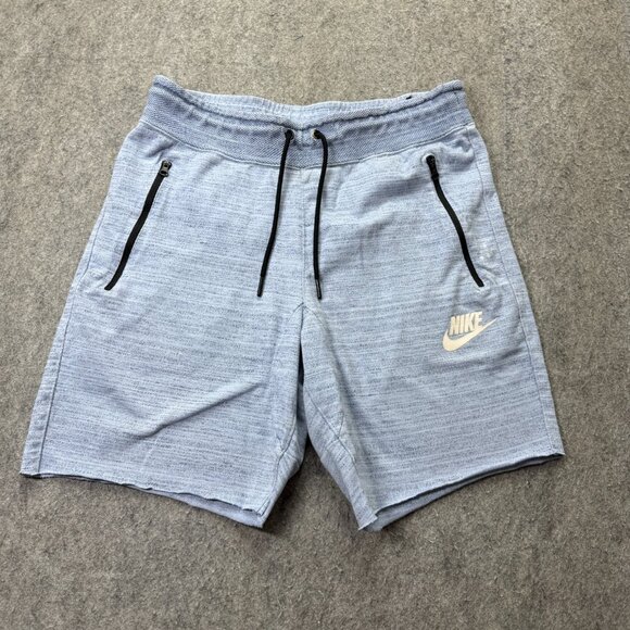 Nike Sportswear Advanced Knit Shorts Men M Light Blue 7" Slim Fit 837014 - Picture 1 of 16